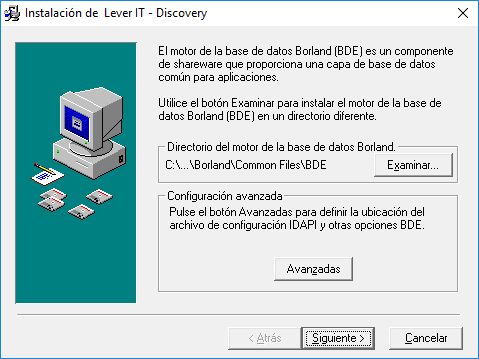 Instalación del componente de bases de datos Borland